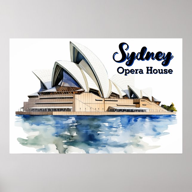  Sydney Opera House: Iconic Elegance by the Harbou Poster (Front)