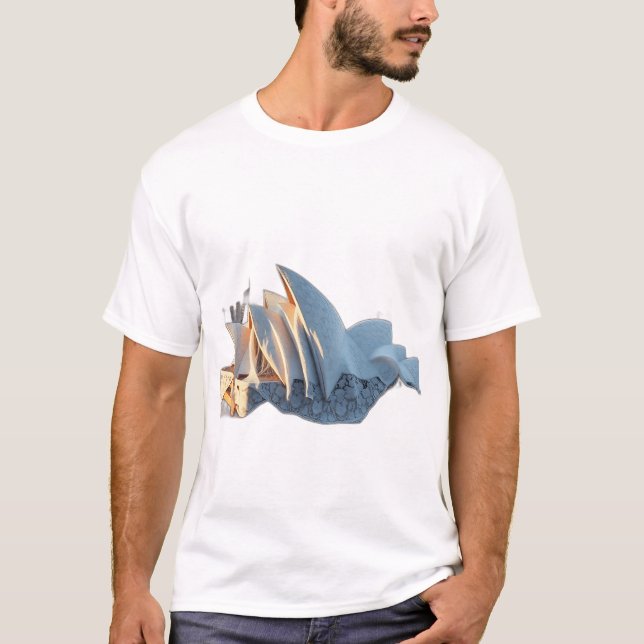 Sydney Opera House in Lace Patterns T-Shirt (Front)