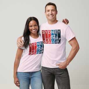 Sydney Opera House Modern Abstract Art T-Shirt