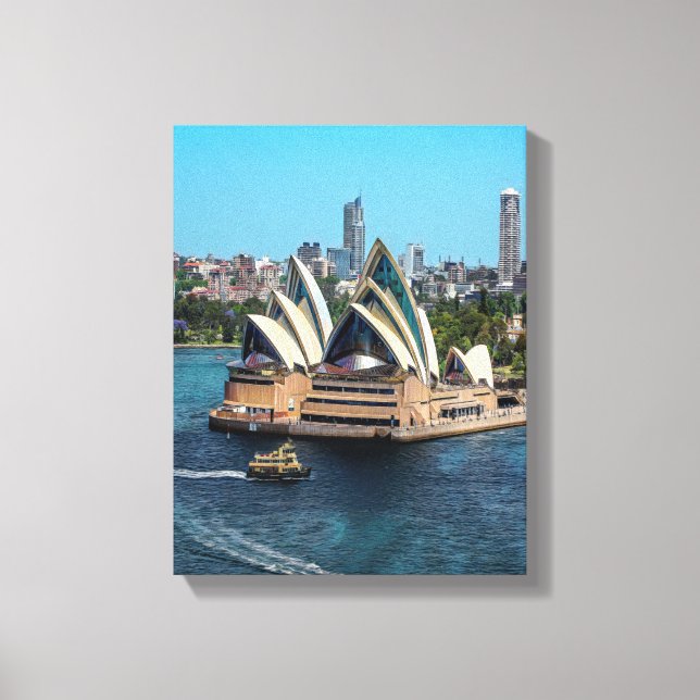 Sydney - OPERA HOUSE - panorama Canvas Print (Front)
