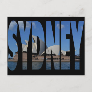 Sydney opera house postcard