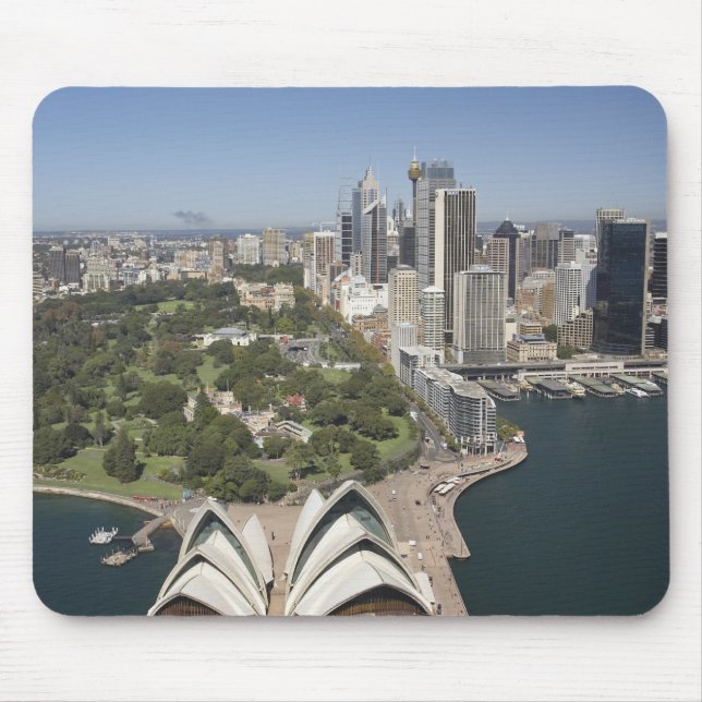 Sydney Opera House, Royal Botanic Gardens, CBD Mouse Mat (Front)