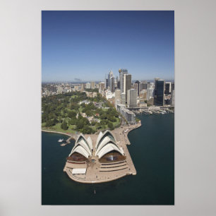 Sydney Opera House, Royal Botanic Gardens, CBD Poster