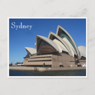 sydney opera house sails postcard