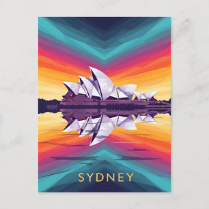 Sydney Opera House – Vibrant Waterfront Reflection Postcard