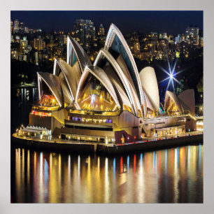 Sydney - OPERA HOUSE - view Poster