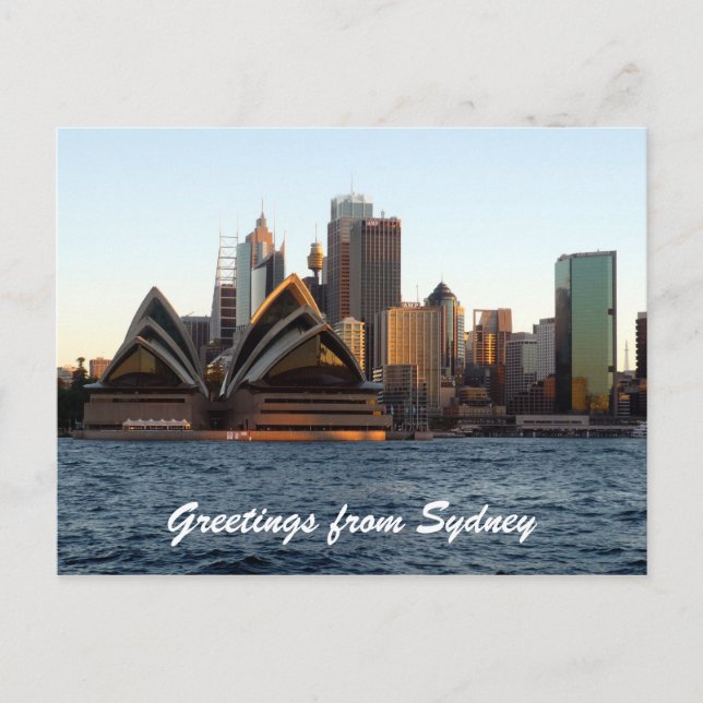sydney opera skyline postcard (Front)