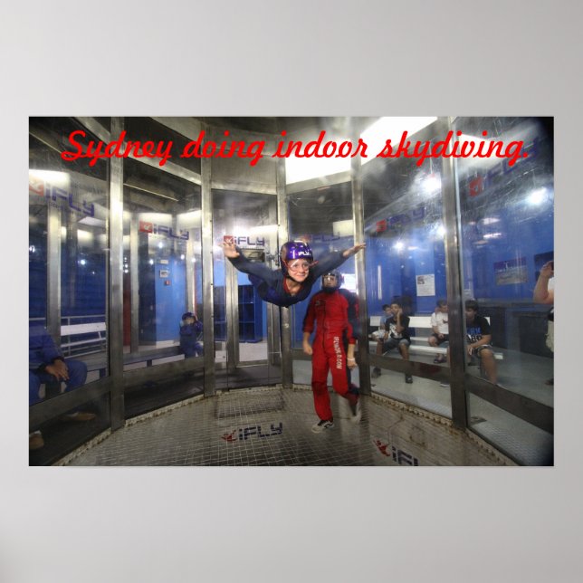 Sydney poster indoor skydiving (Front)