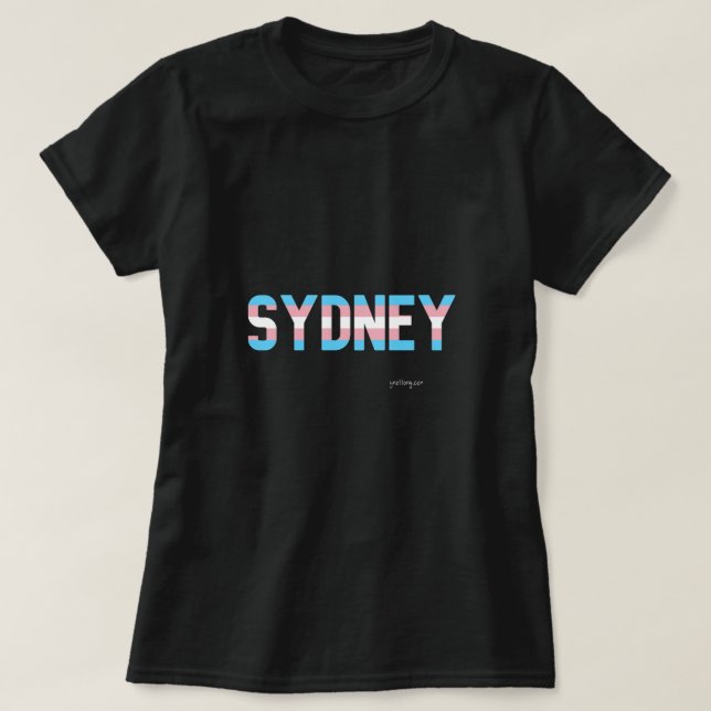 Sydney Pride Transgender Flag T-Shirt (Design Front)