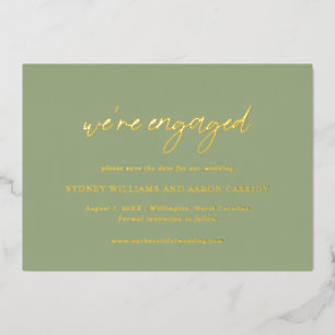 Sydney Sage Green Modern Wedding Save the Date