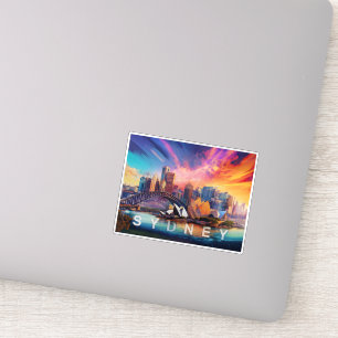 Sydney Skyline Abstract Art 