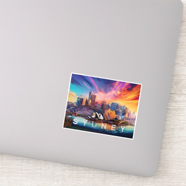 Sydney Skyline Abstract Art  (Detail)