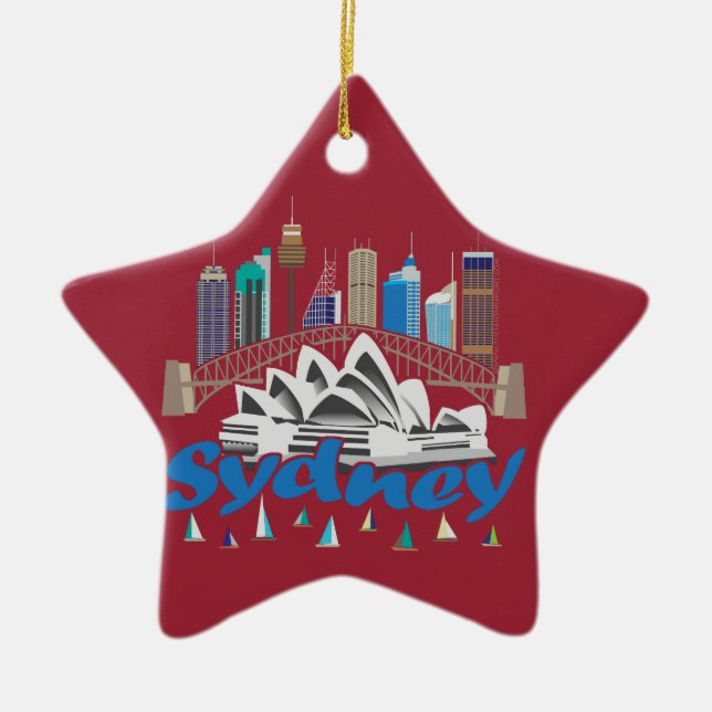 Sydney Skyline Ornament (Front)