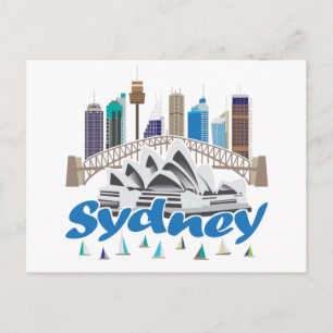Sydney Skyline Postcard