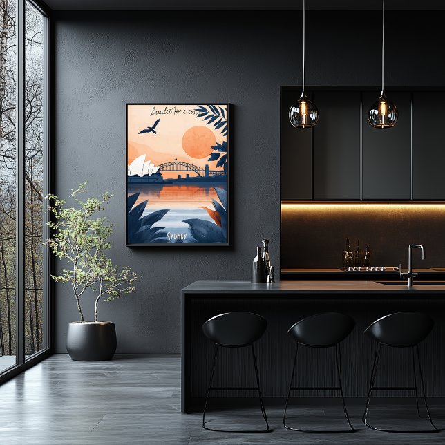 Sydney Sunset - Opera House and Harbour Bridge Poster (Creator Uploaded)