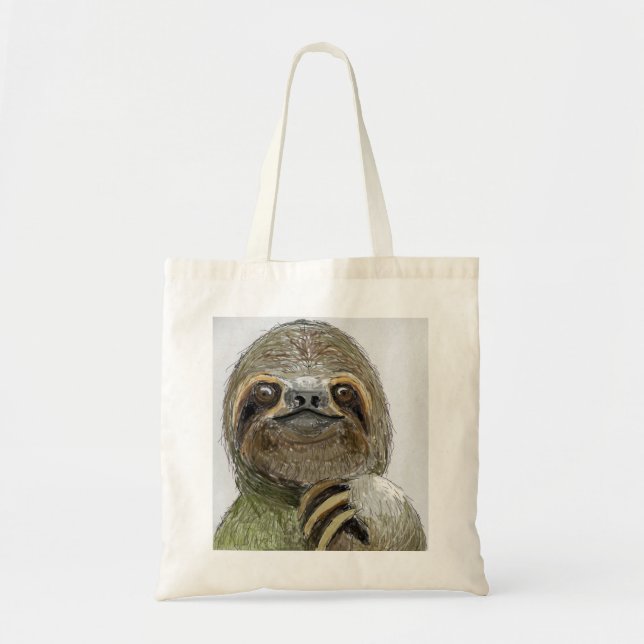 Sydney The Three-Toed Sloth Tote Bag (Front)
