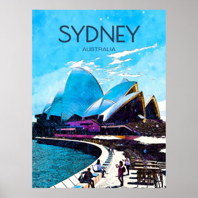 Sydney Travel Poster (Front)