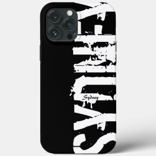 Sydney - Urban Style - Black and White iPhone Case