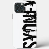 Sydney - Urban Style - Black and White iPhone Case