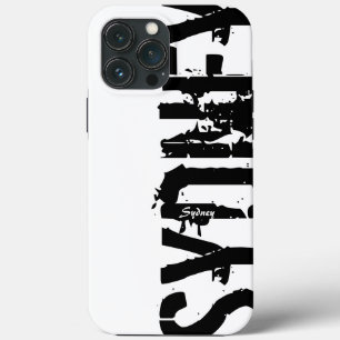 Sydney - Urban Style - Black and White iPhone Case