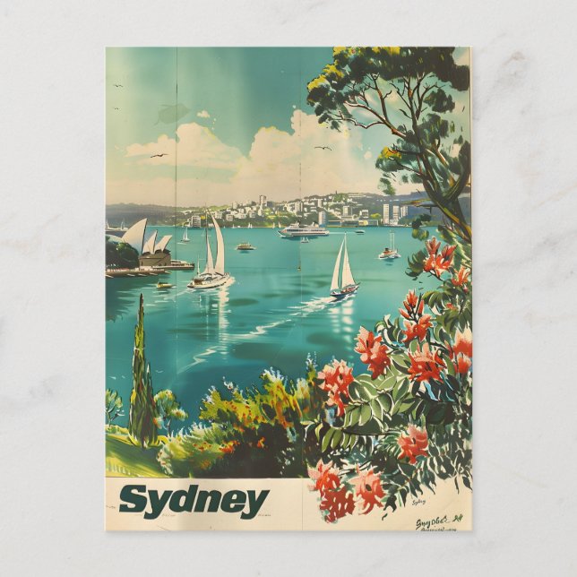 Sydney Vintage Postcard (Front)