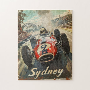 Sydney vintage racing car jigsaw puzzle
