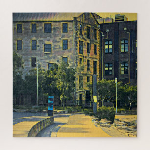 Sydney vintage The Rocks scenic travel Jigsaw Puzzle