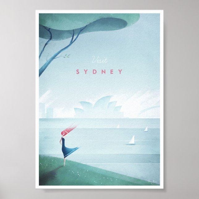 Sydney Vintage Travel Poster (Front)