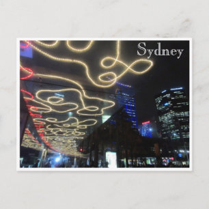 sydney vivid light lines postcard