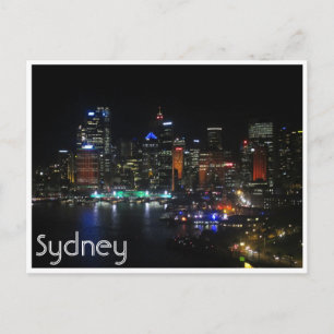 sydney vivid lights postcard
