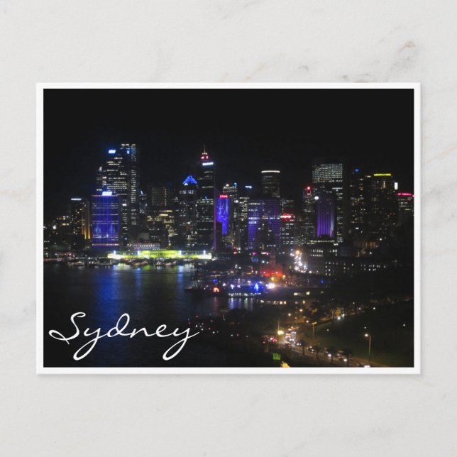 sydney vivid purple postcard (Front)