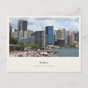 Sydney Waterfront at Circular Quay Postcard