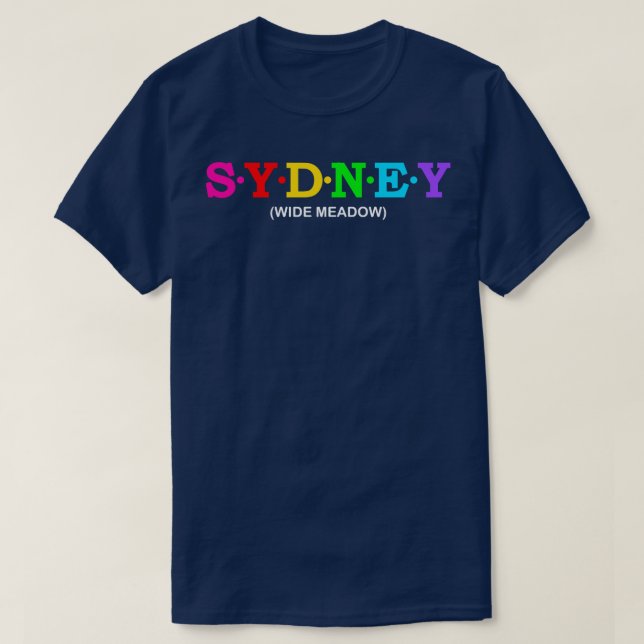Sydney Wide Meadow T-Shirt (Design Front)