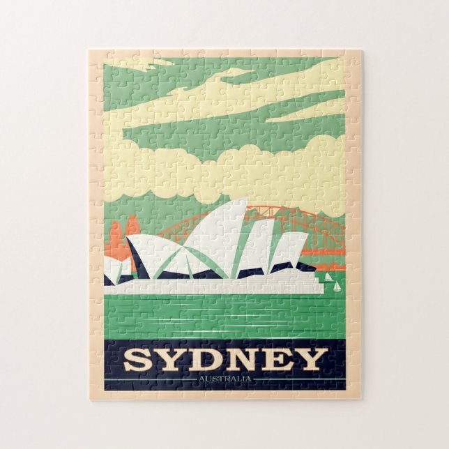 Sydney's Opera House and Harbour Bridge 2, Travel Jigsaw Puzzle (Vertical)