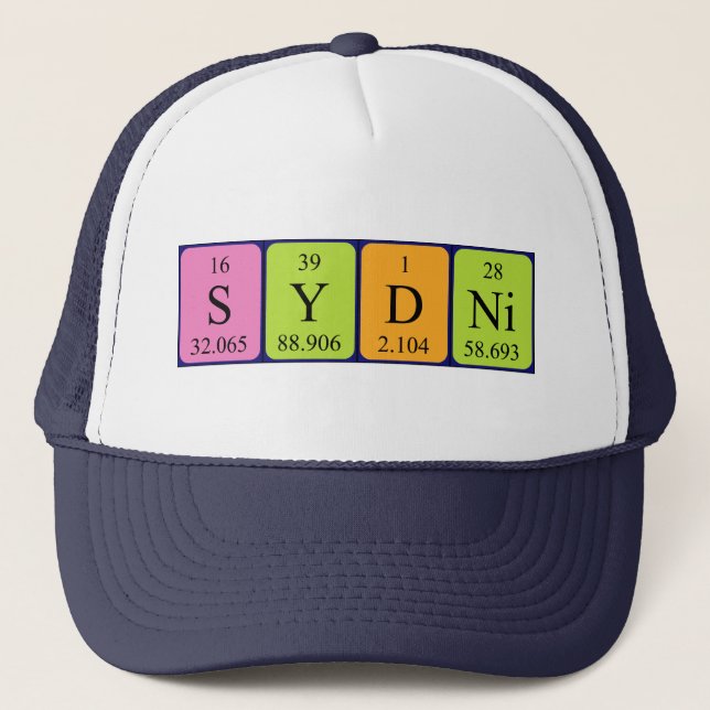 Sydni periodic table name hat (Front)