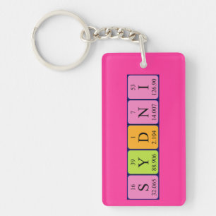 Sydni periodic table name keyring