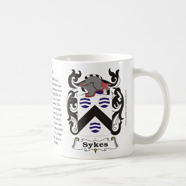 Sykes Family Coat of Arms Mug (Right)