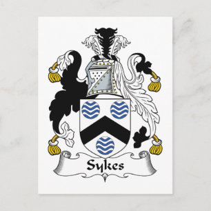 Sykes Family Crest Postcard