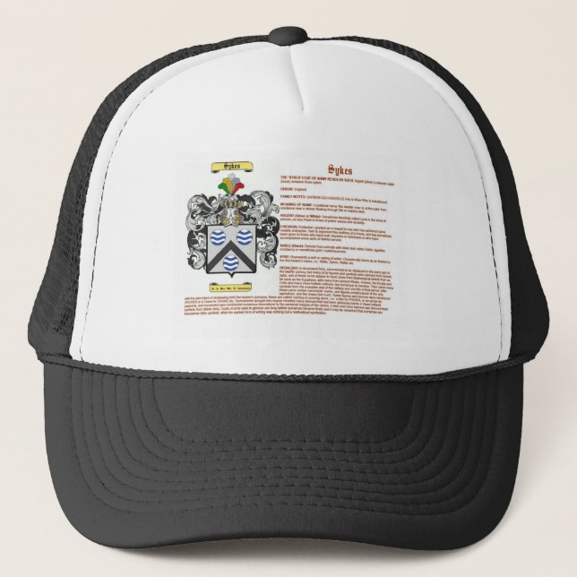 sykes (meaning) trucker hat (Front)