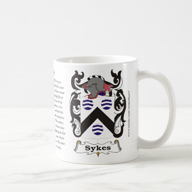 Sykes, the origin, the meaning and the crest coffee mug (Right)