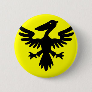 Syldavia, Democratic Republic of the Congo flag 6 Cm Round Badge