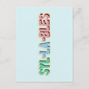 Syllables topography postcard