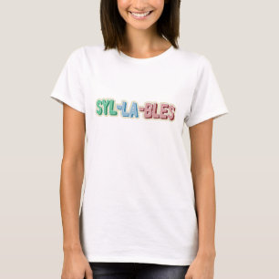 Syllables topography T-Shirt