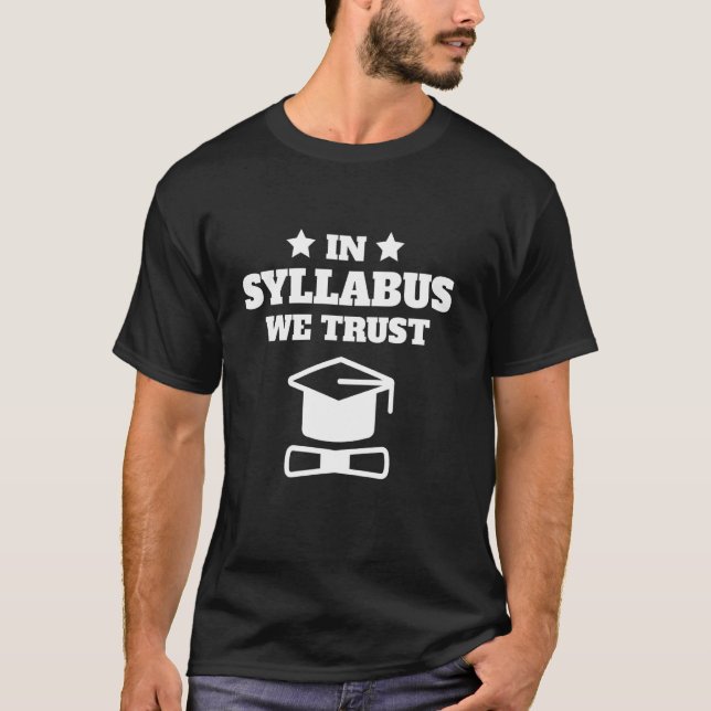 SYLLABUS PROFESSOR TEACHER T-Shirt (Front)