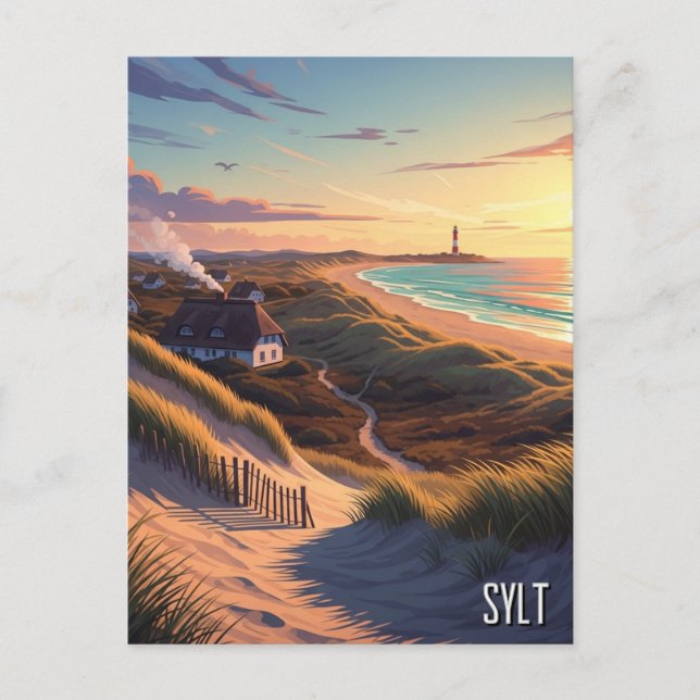 Sylt Germany Travel Postcard (Front)