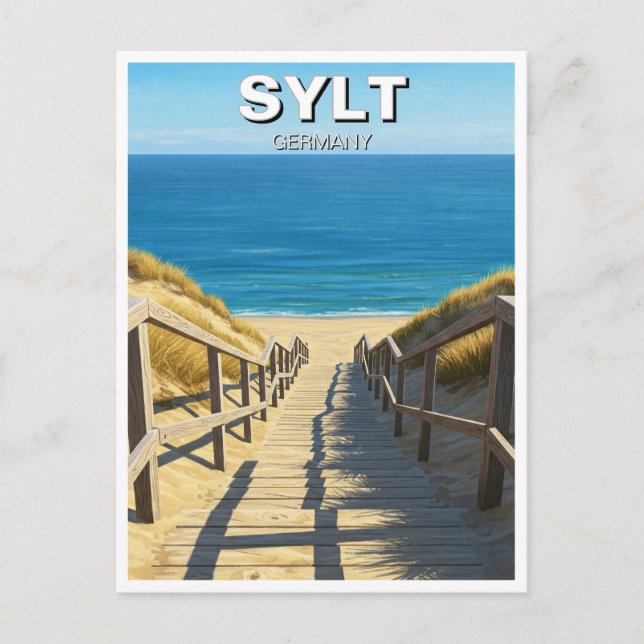 Sylt Germany Travel Postcard (Front)