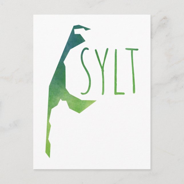 Sylt Map Postcard (Front)