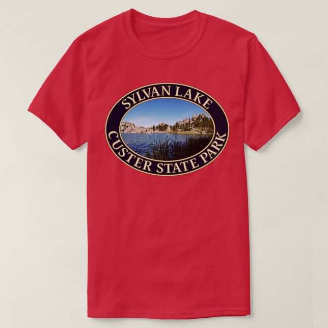 Sylvan Lake at Custer State Park in South Dakota T-Shirt (Design Front)