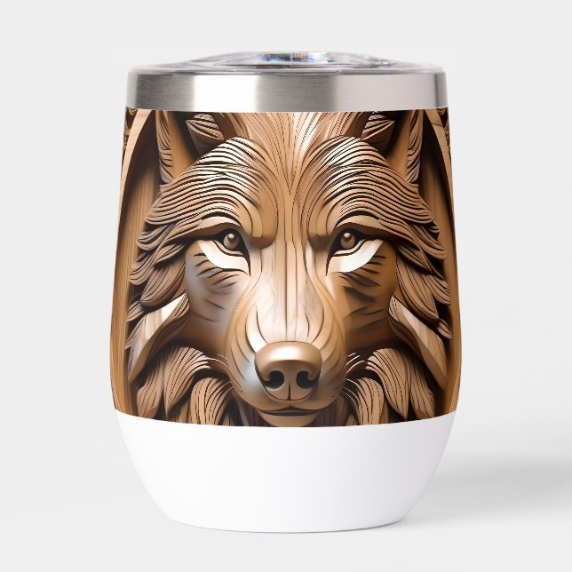 Sylvan Sentinel: The Majestic Wood Wolf Print, (Front)