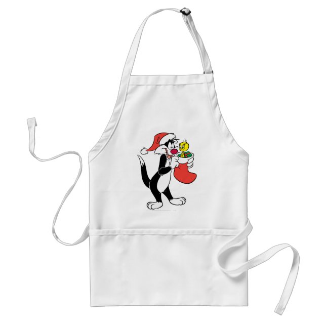 SYLVESTER™ Cat with Stocking Standard Apron (Front)